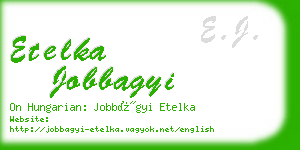 etelka jobbagyi business card